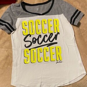 Justice Girl’s Sequin Soccer Shirt Sz 10 BOGO